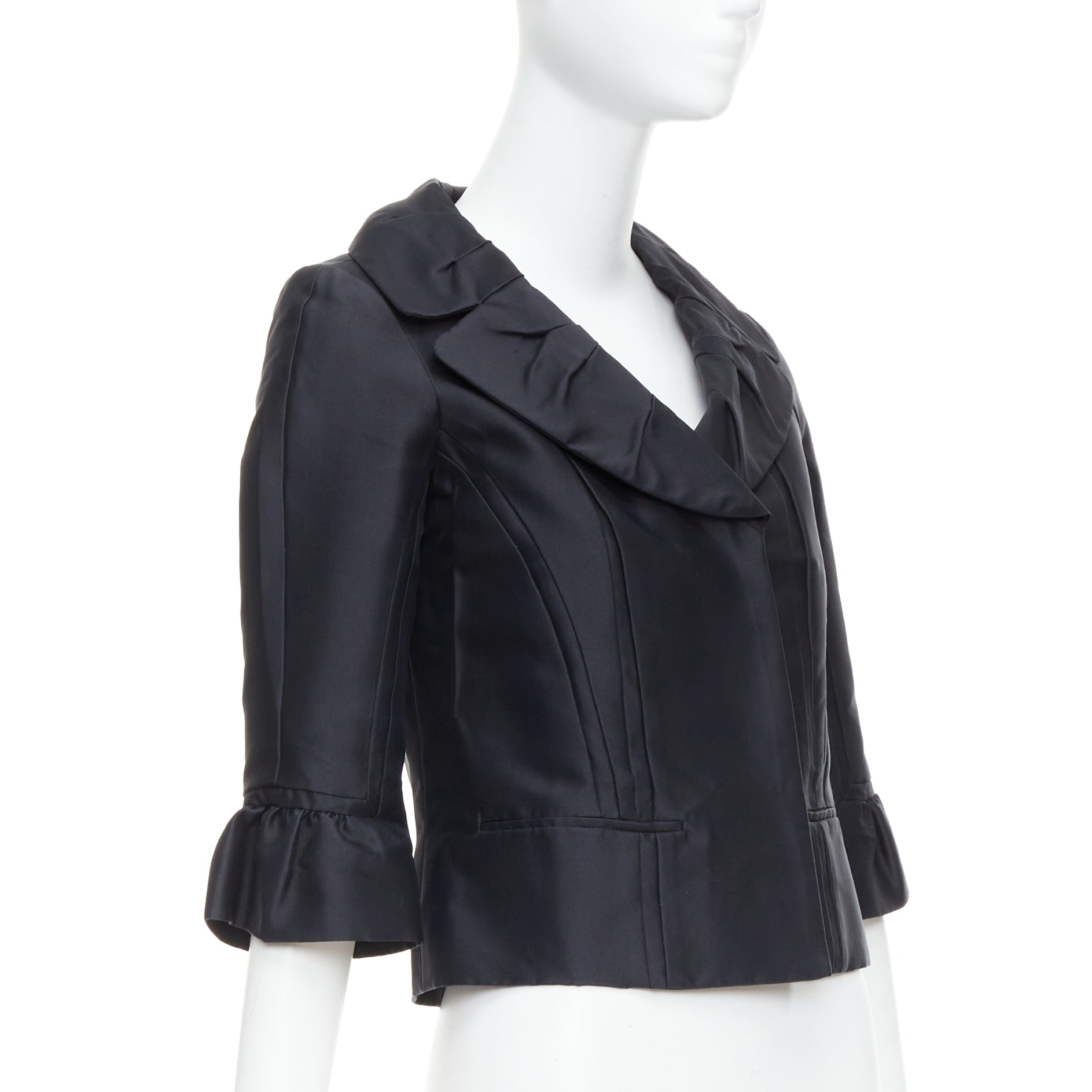 Louis Vuitton Black Silk Jacket - 4