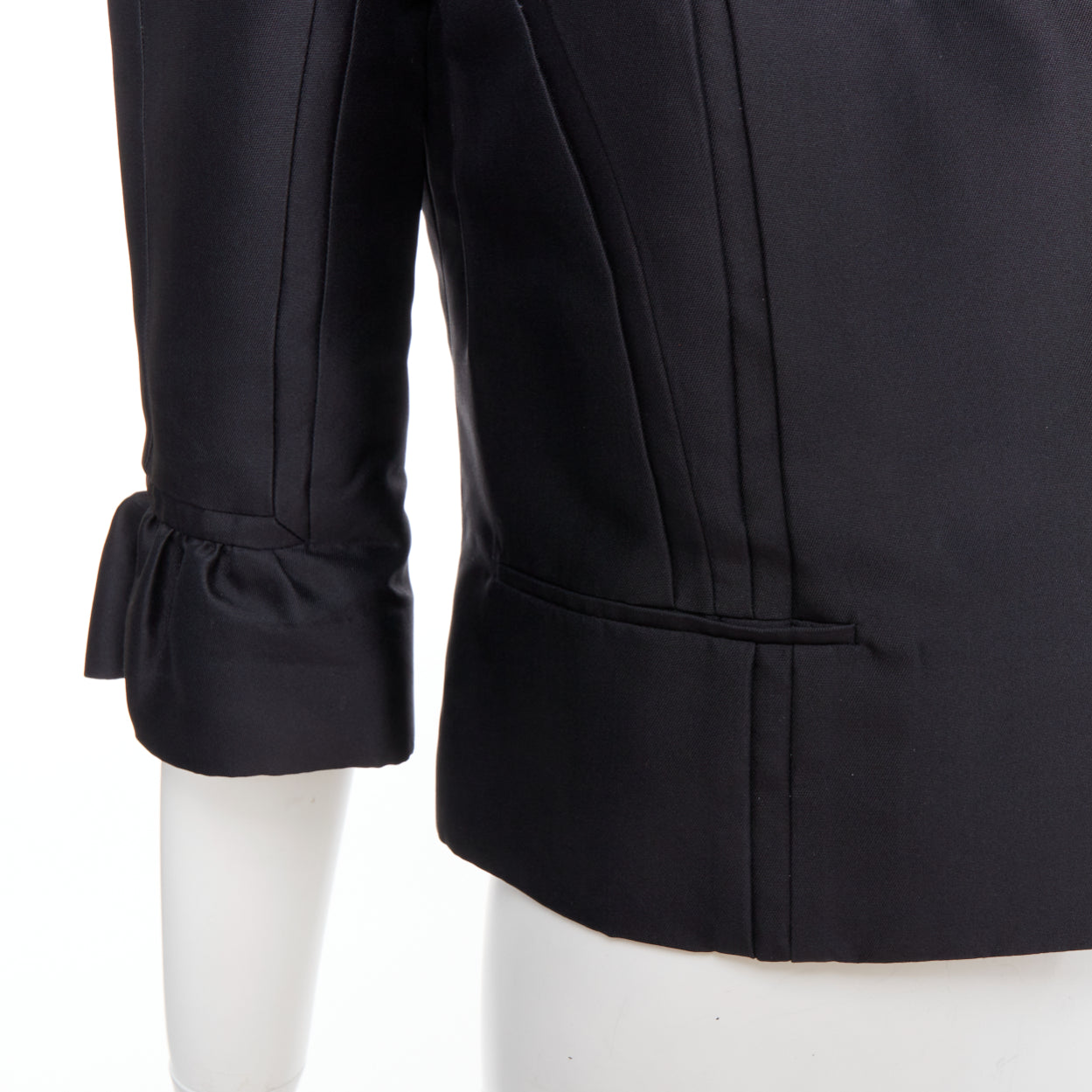 Louis Vuitton Black Silk Jacket - Image 10
