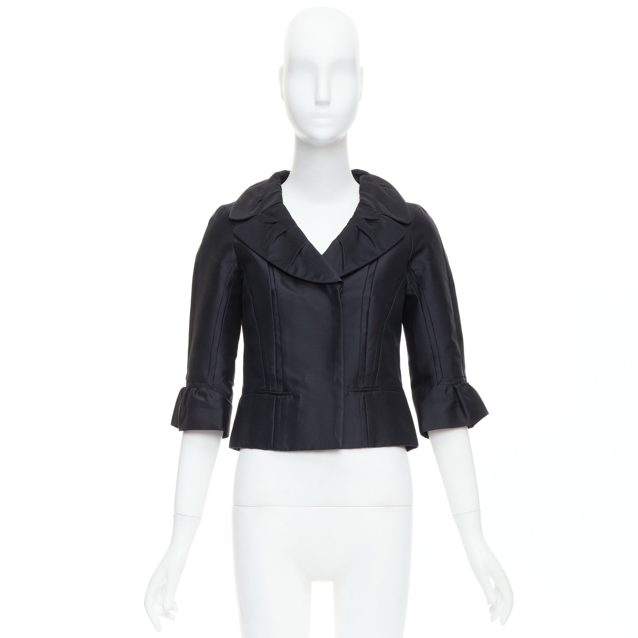 Louis Vuitton Black Silk Jacket - Image 12
