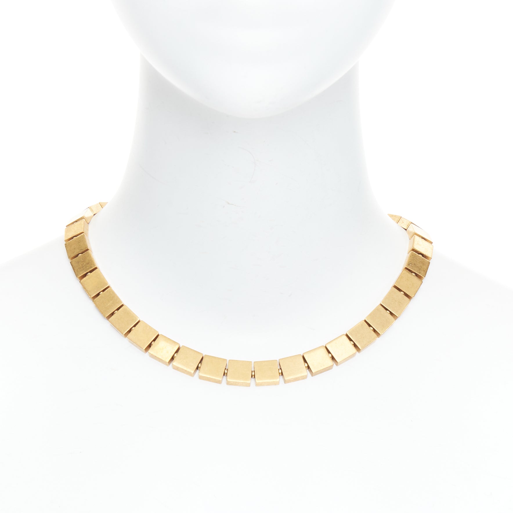 Celine Flat Cubes Necklace