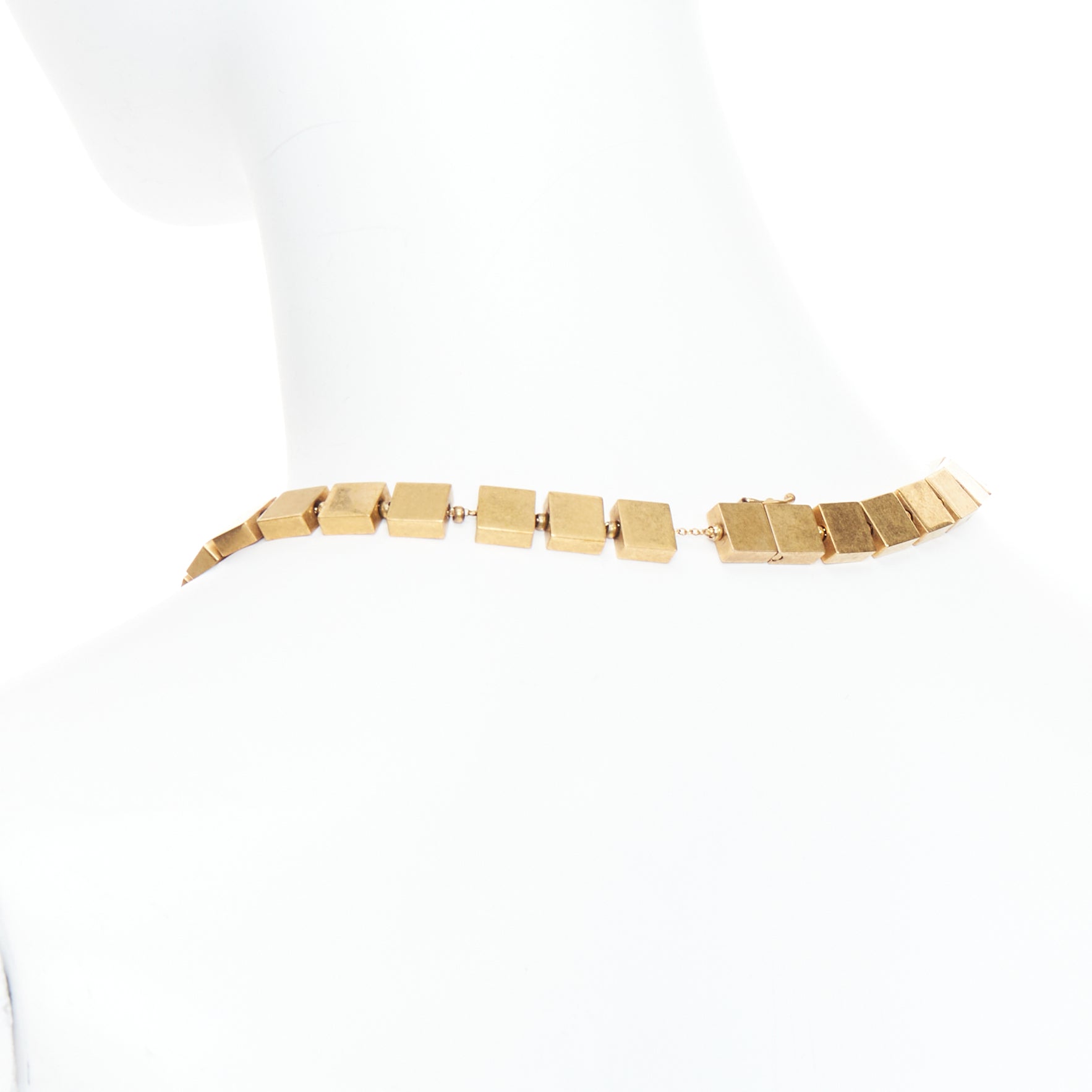 Celine Flat Cubes Necklace - Detail 1