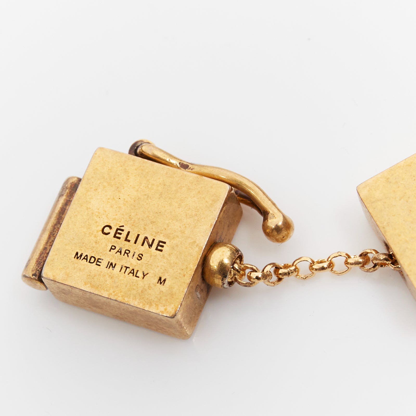Celine Flat Cubes Necklace - Image 10