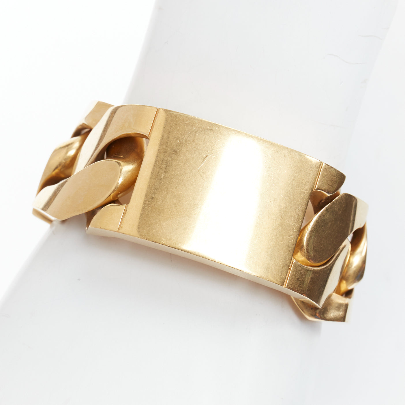 Celine Gold Chunky Chain Bracelet - Back view