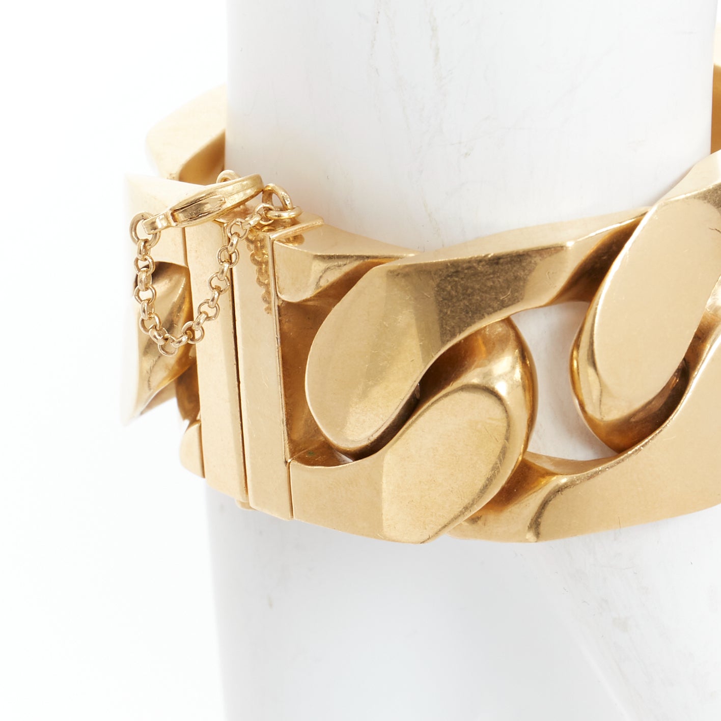 Celine Gold Chunky Chain Bracelet - Image 6