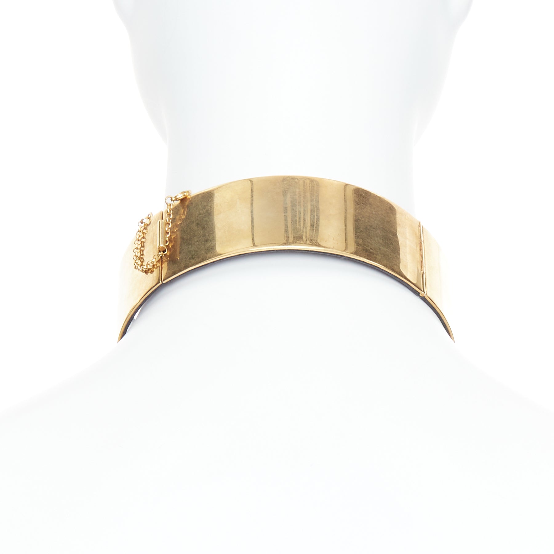 Celine Minimal Choker Necklace - Side view