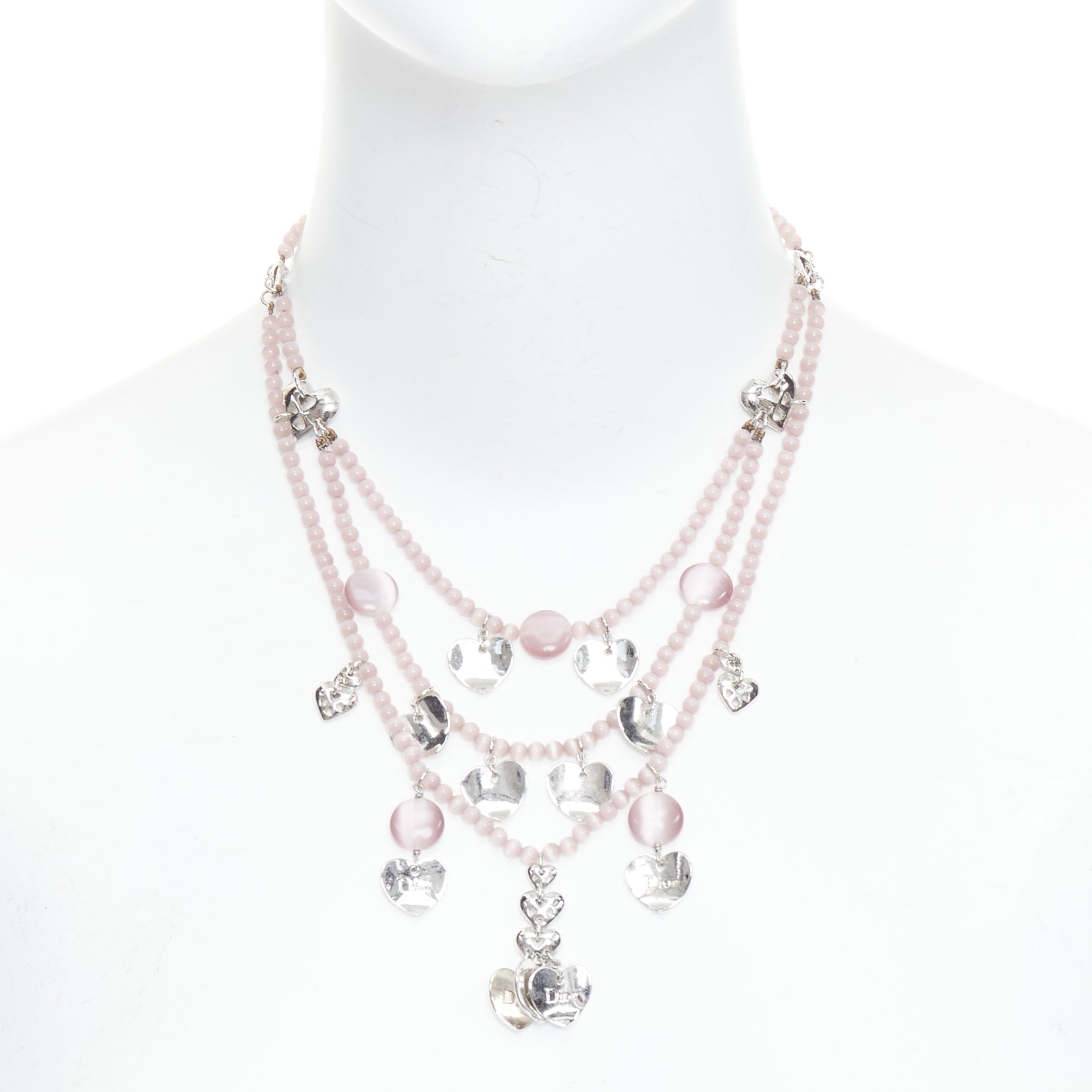 Dior Heart Tiered Necklace