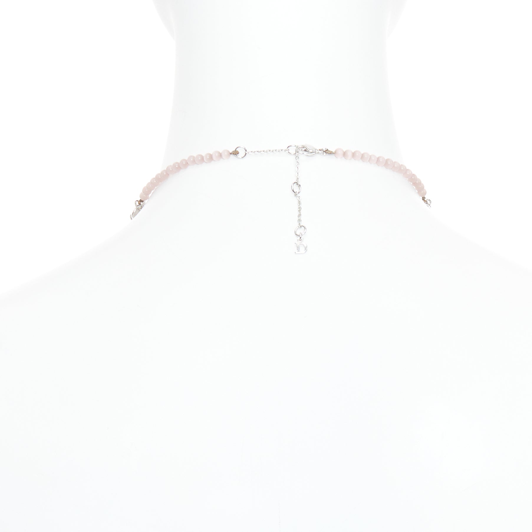 Dior Heart Tiered Necklace - Side view