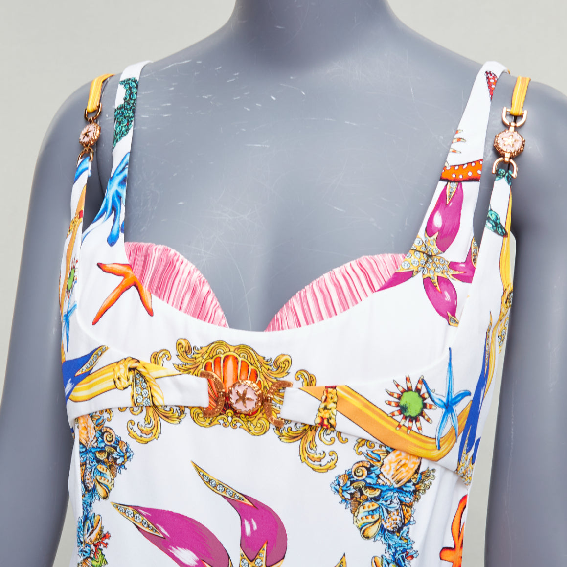 Versace Starfish Flounce Dress - Back view
