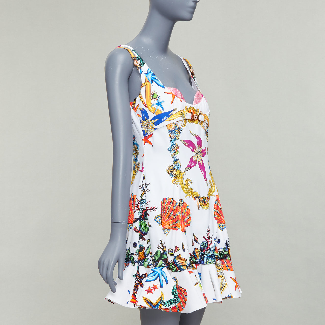 Versace Starfish Flounce Dress - Image 6