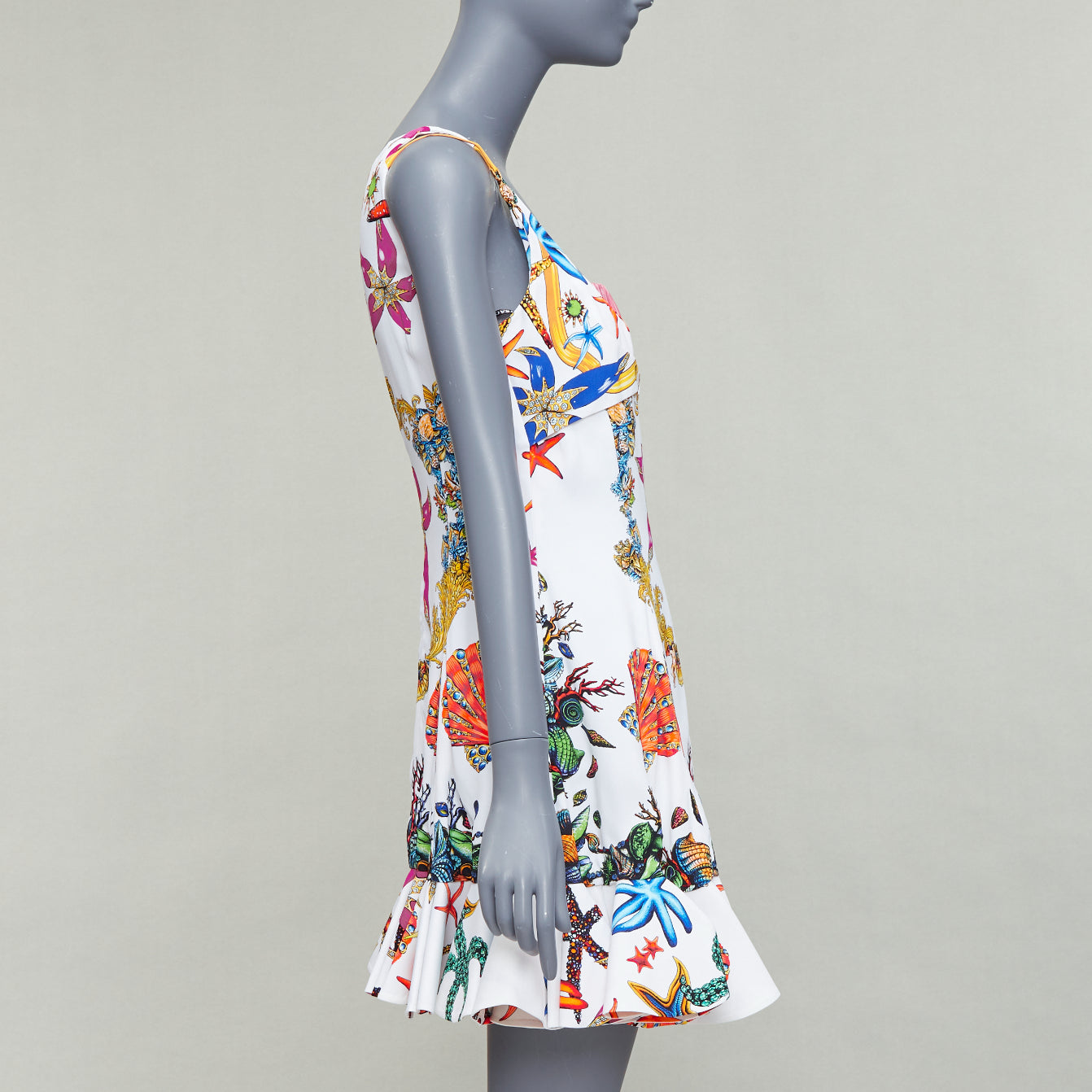 Versace Starfish Flounce Dress - 4