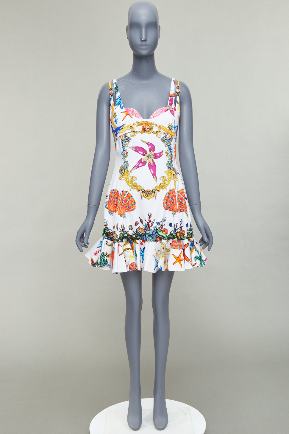 Versace Starfish Flounce Dress - Image 11