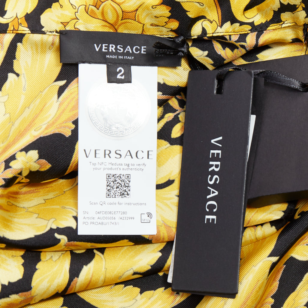 Versace Baroque Pajama Shirt - Image 10