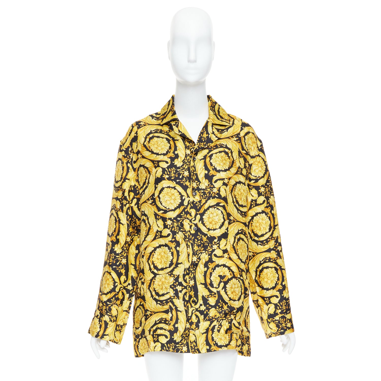 Versace Baroque Pajama Shirt - Image 11