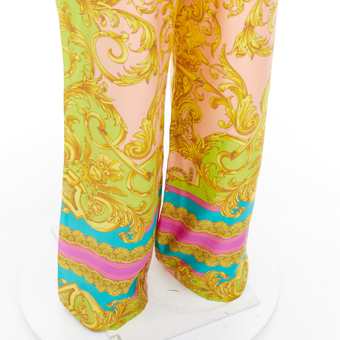 Versace Barocco Silk Pants - Back view