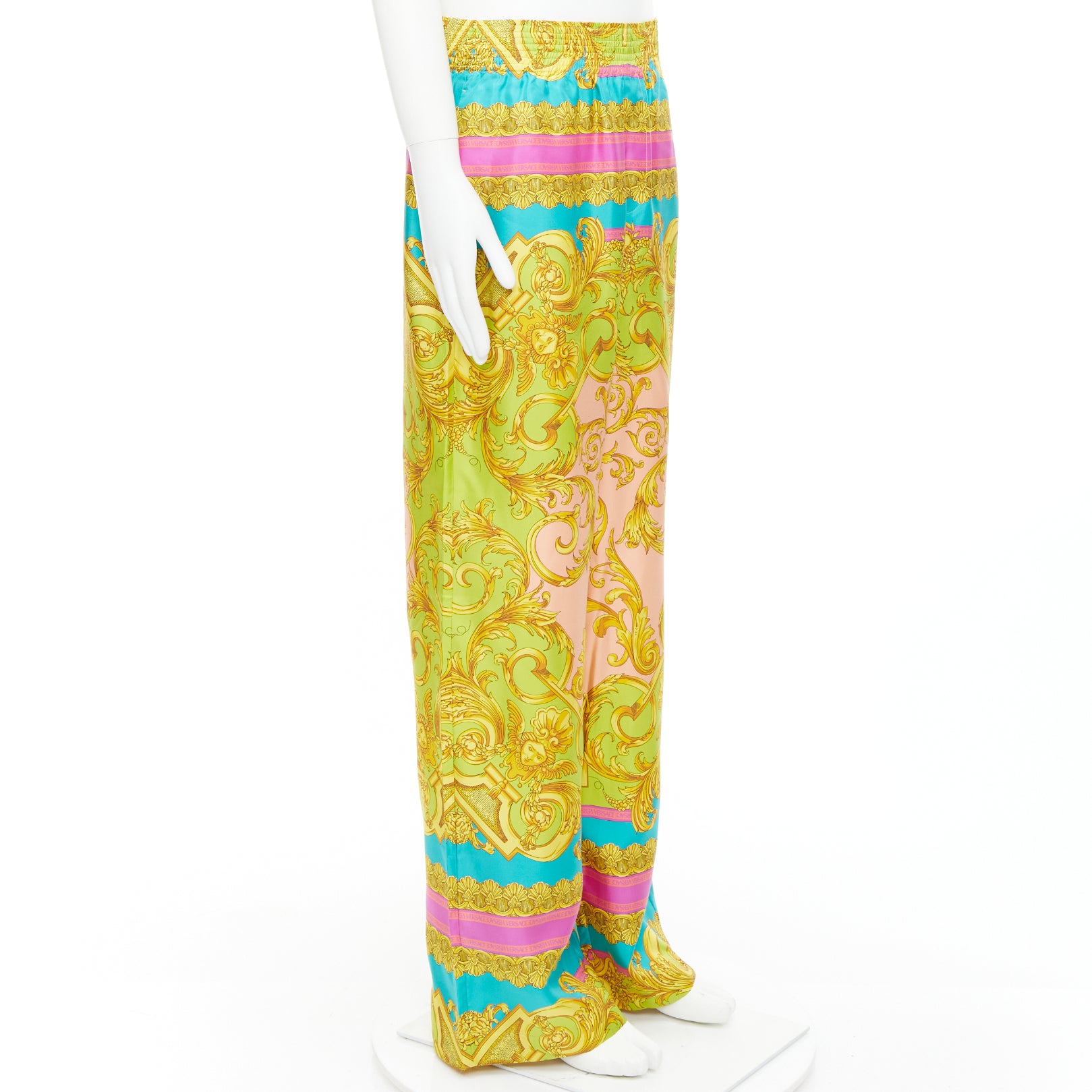 Versace Barocco Silk Pants - Image 6