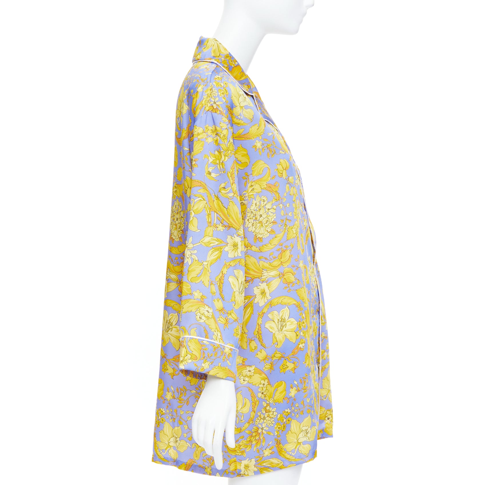 Versace Baroque Pajama Shirt - 4