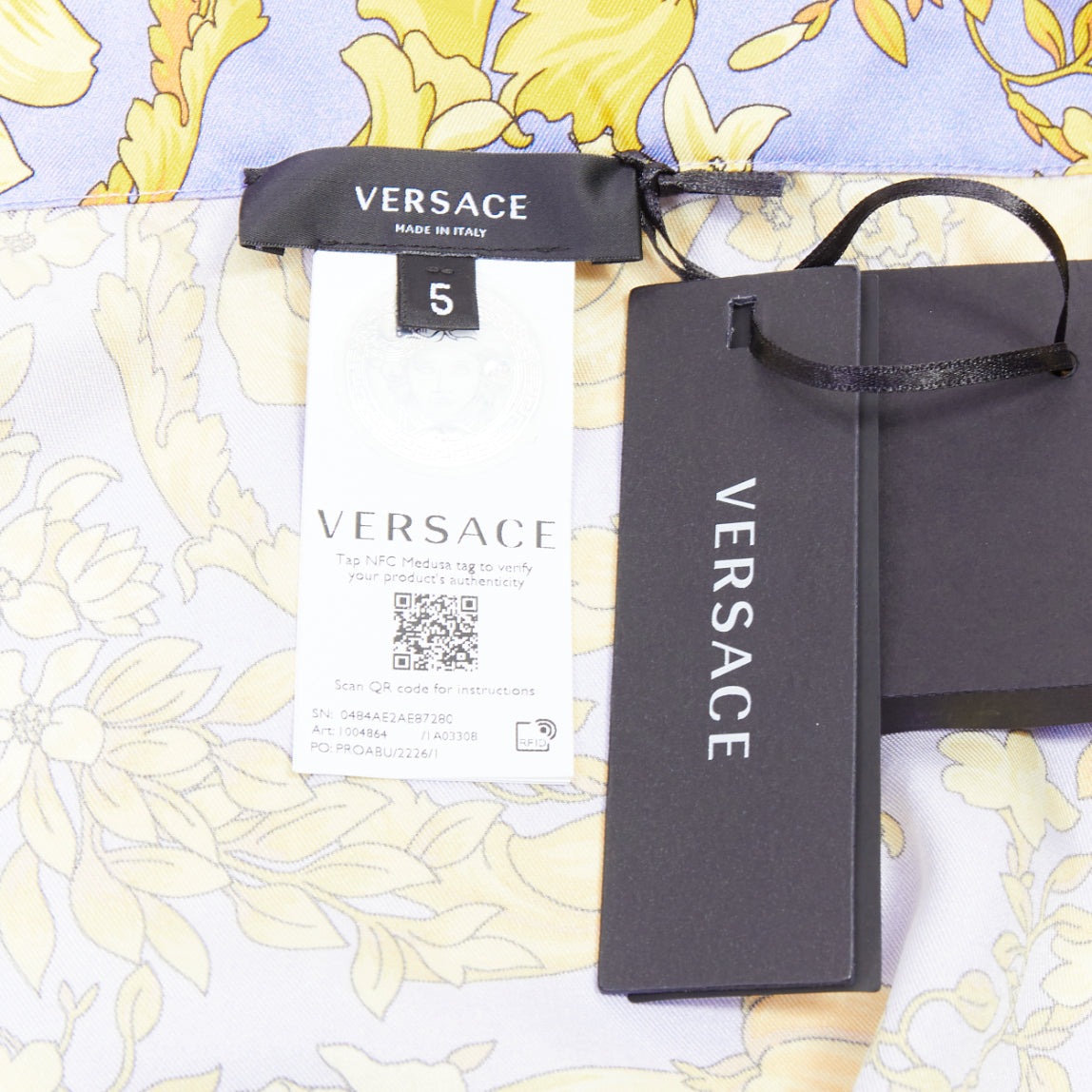 Versace Baroque Pajama Shirt - Image 10