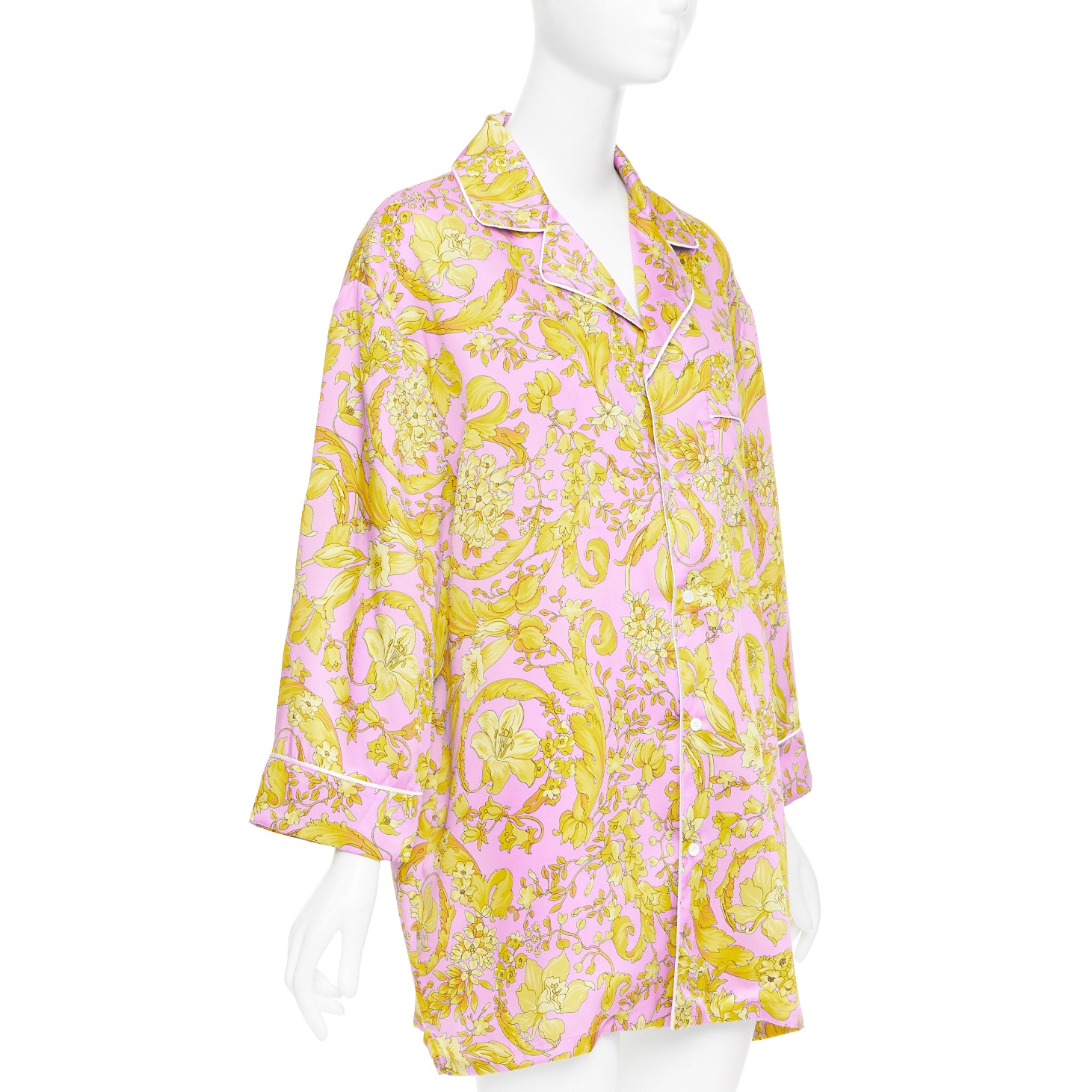 Versace Baroque Pajama Shirt - Image 6