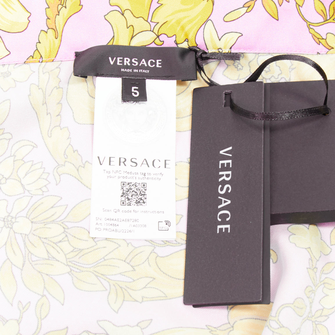 Versace Baroque Pajama Shirt - Image 10