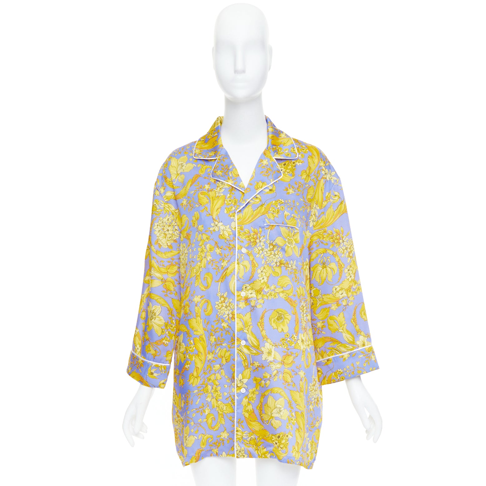Versace Baroque Pajama Shirt - Image 10