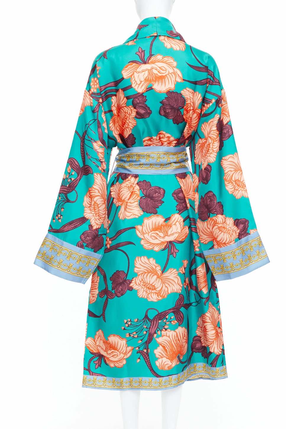 Versace Green Floral Robe - Side view