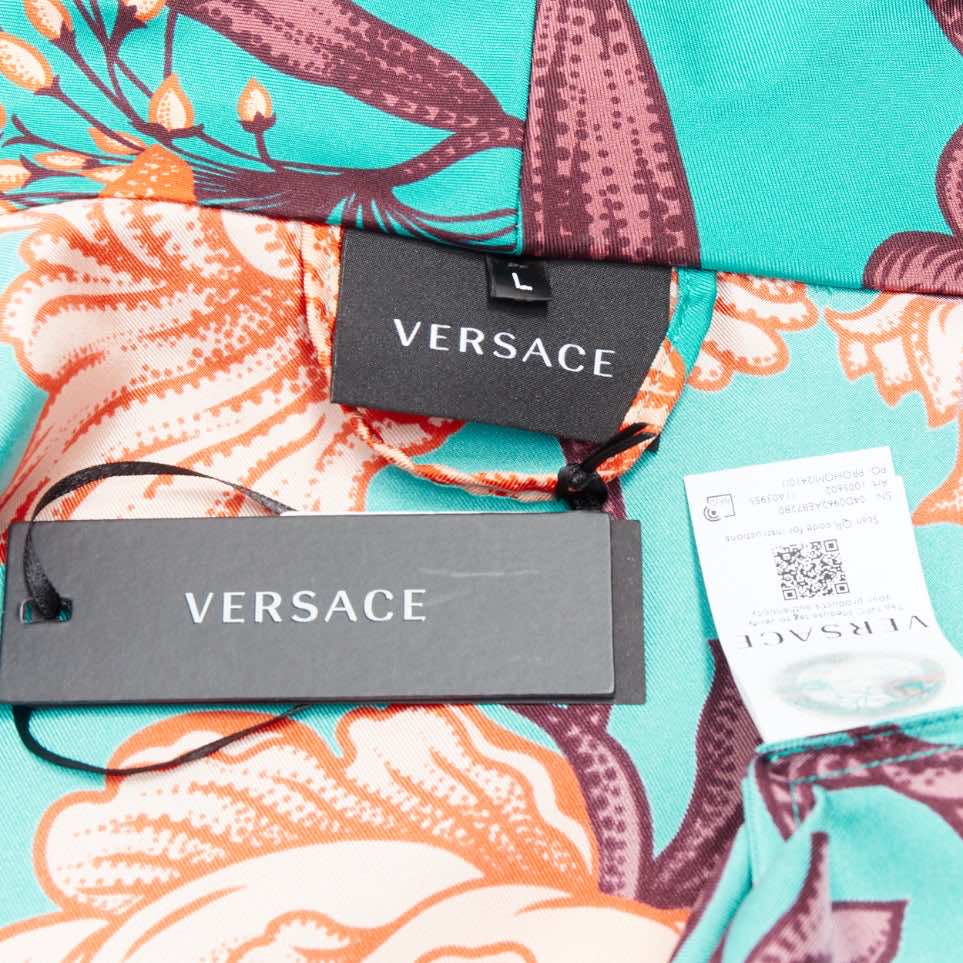 Versace Green Floral Robe - Image 10