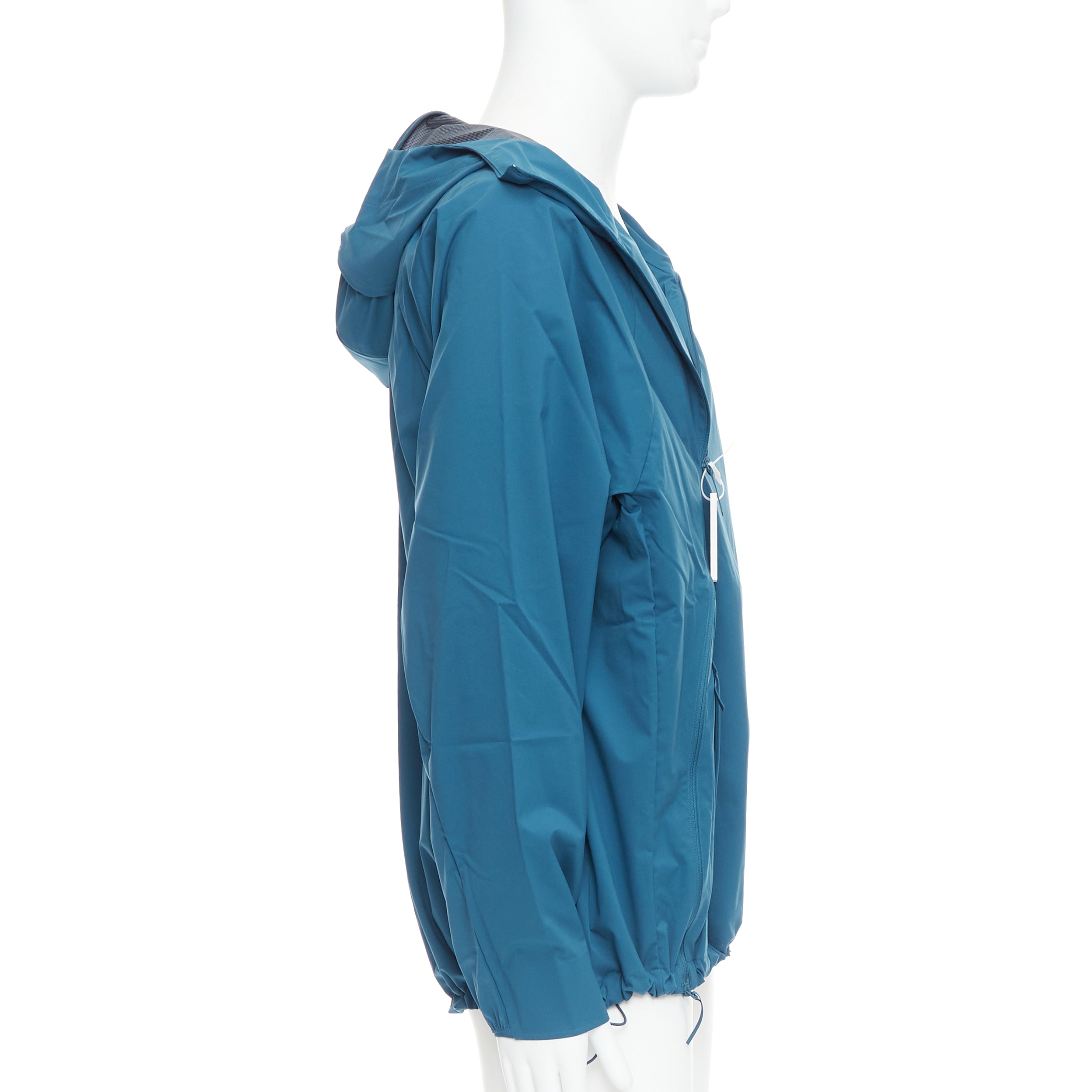 Post Archive Faction Teal Zip Jacket - 4