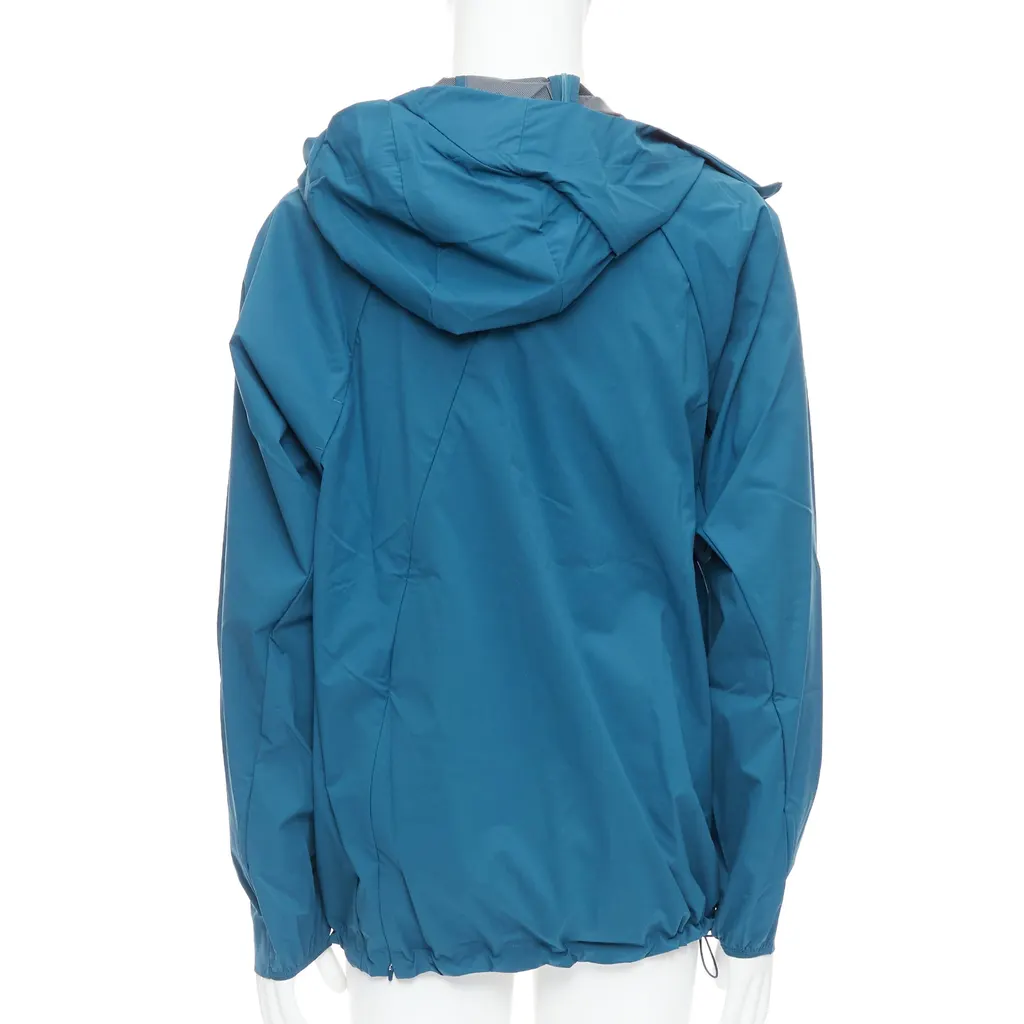 Post Archive Faction Teal Zip Jacket Blue Polyester Never worn, with tag - Box View