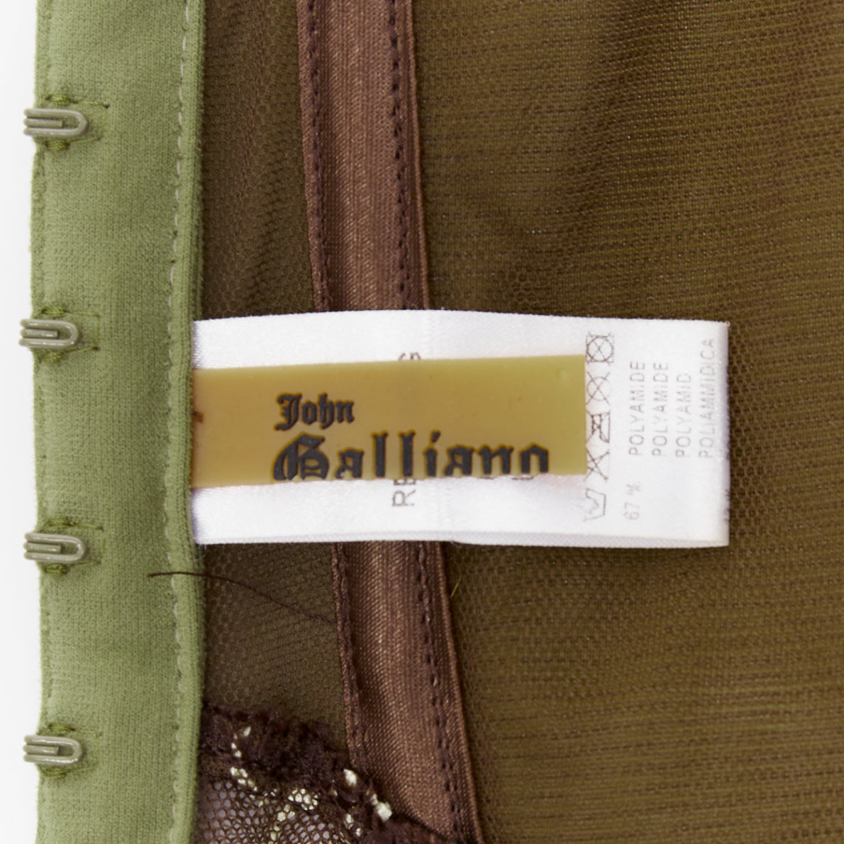 John Galliano Sheer Lace Bustier - Image 10