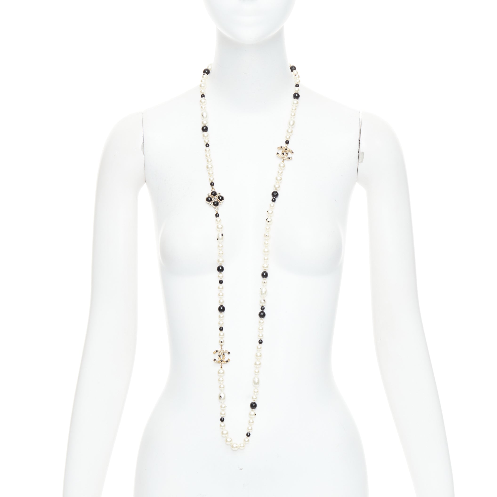 Chanel Camelia Pearl Necklace