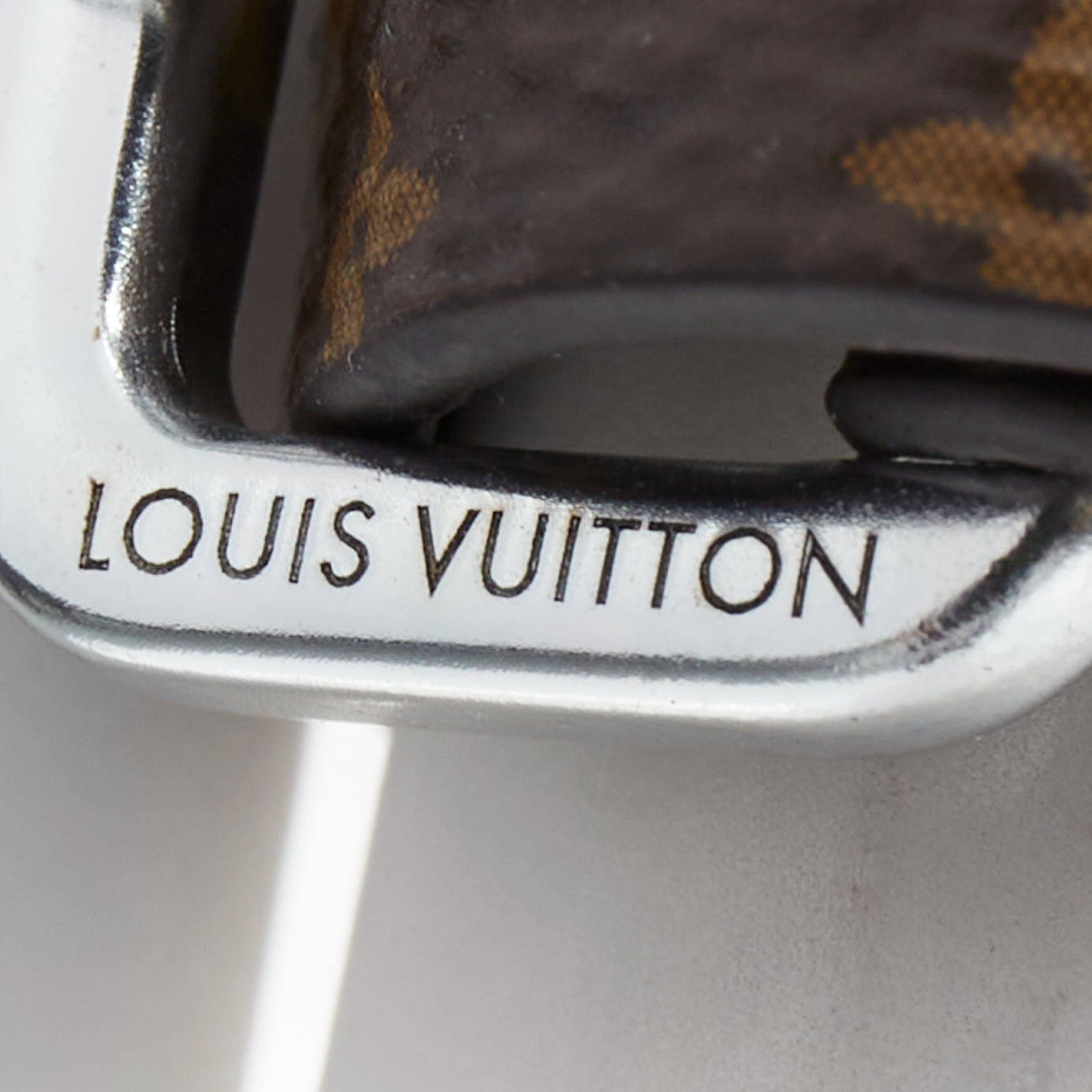 Louis Vuitton Brown Monogram Silver Ring - Image 6