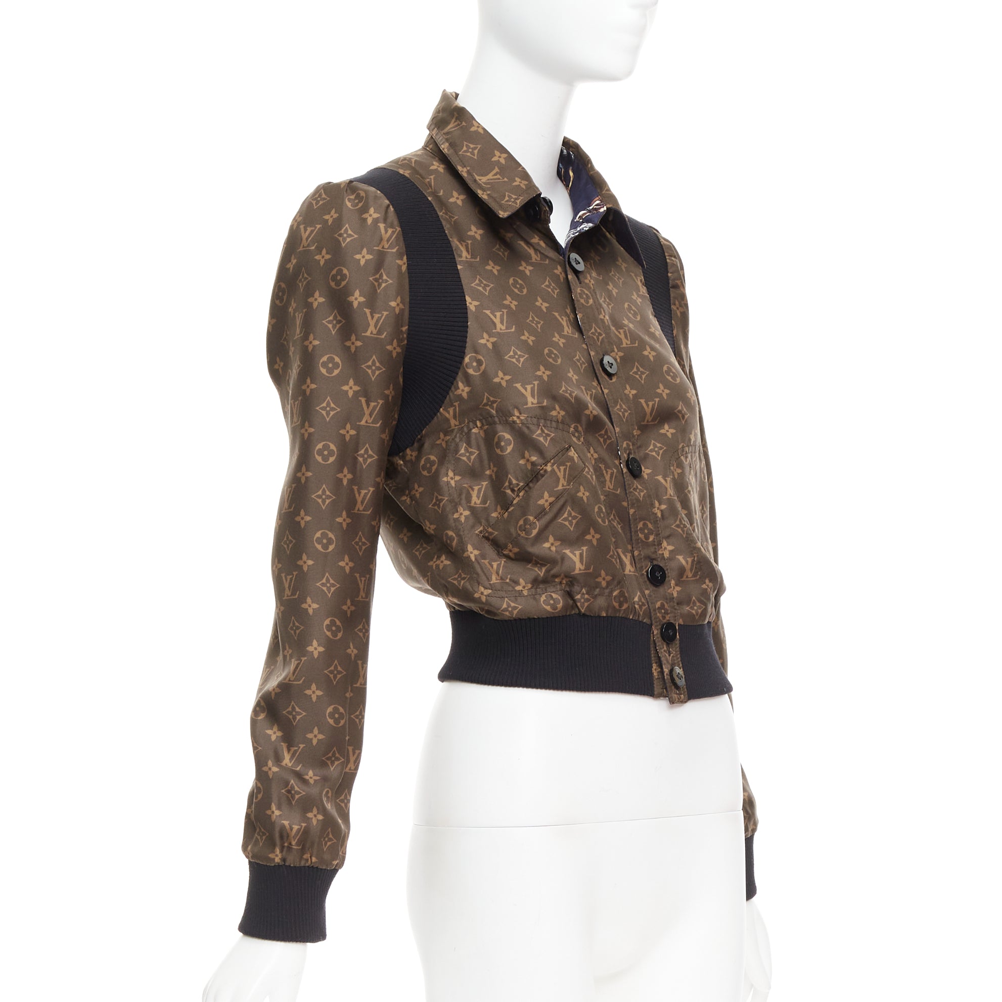 Louis Vuitton LV Monogram Bomber Jacket - Side view