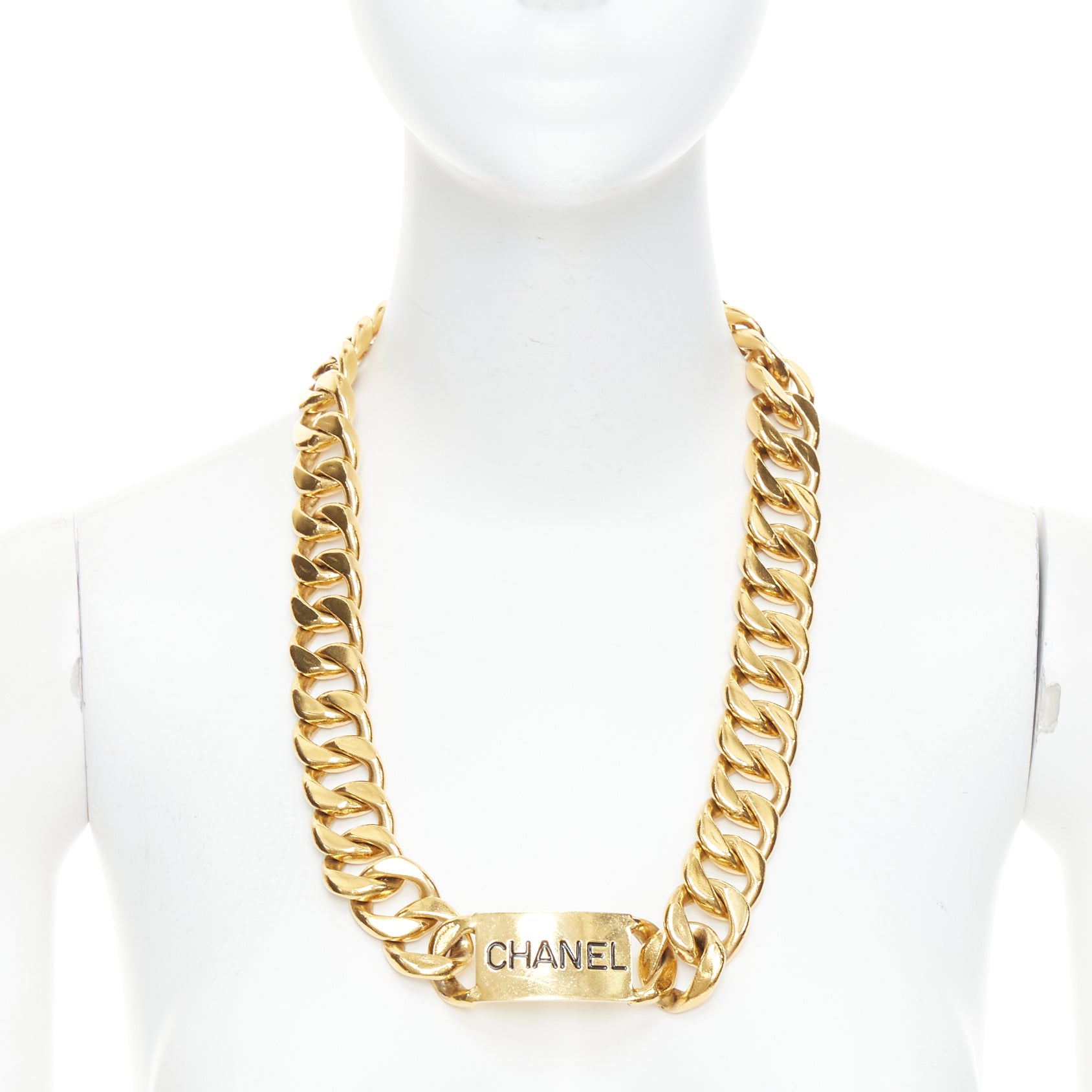 Chanel Gold plated chain belt - Back view