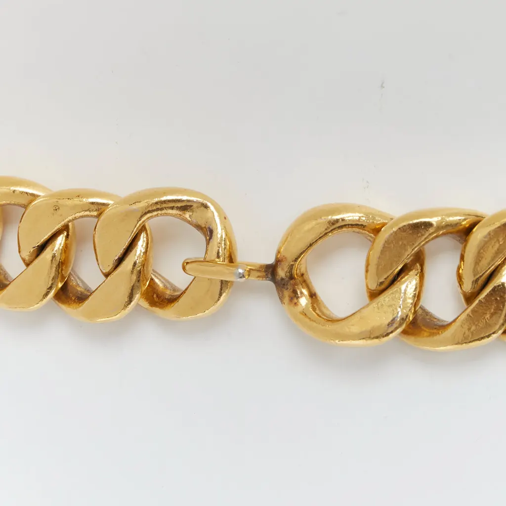 Chanel Logo Grid Platform Boots Gold Metal Good - Box View