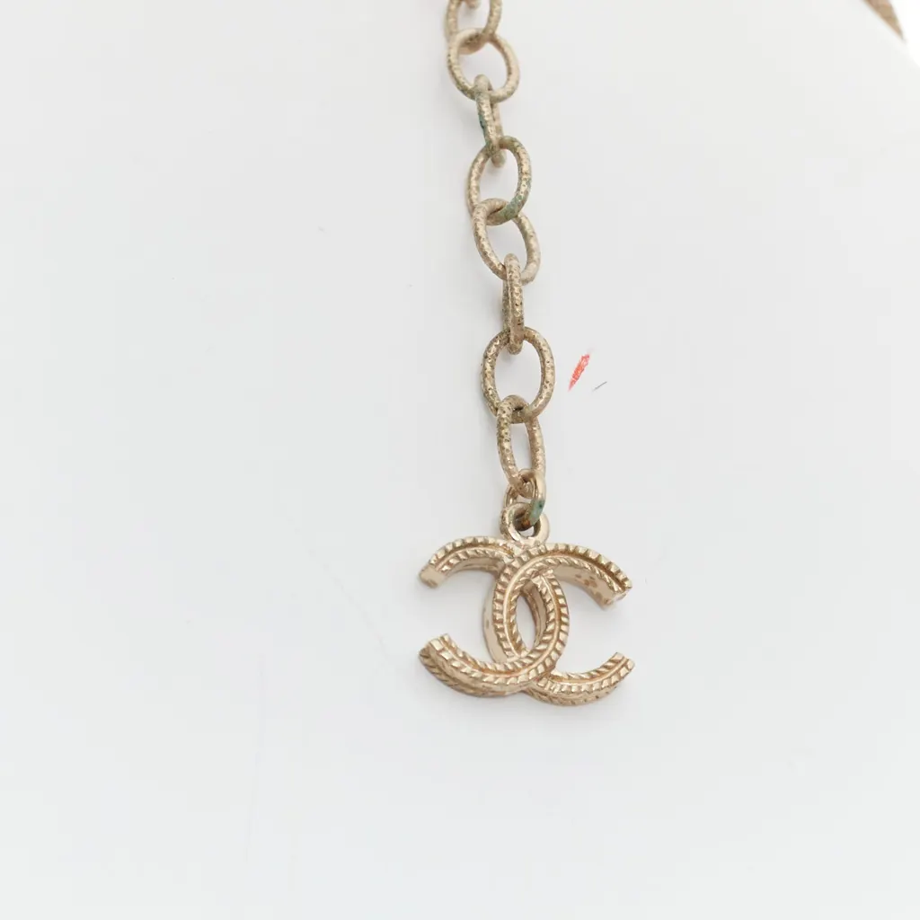 Chanel Suede Quilted Heel Boots Gold Metal Very good - Box View