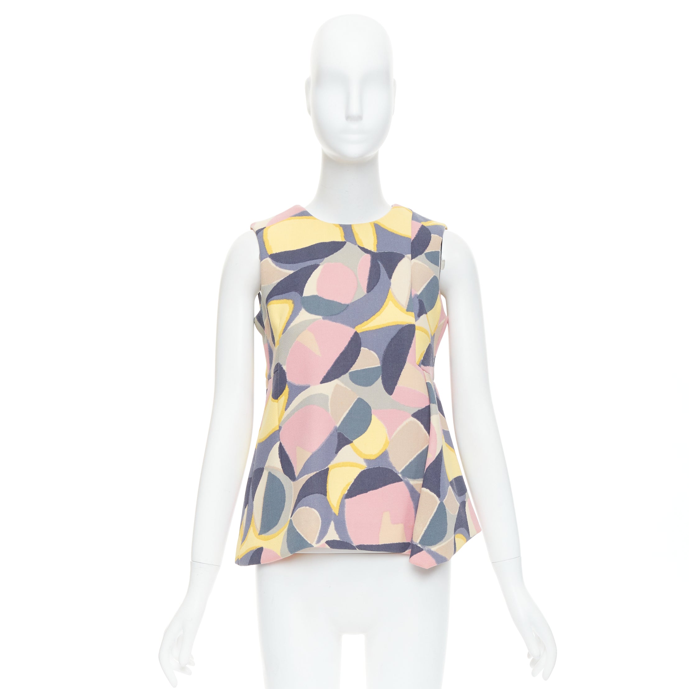 Marni Abstract Peplum Top - Image 11