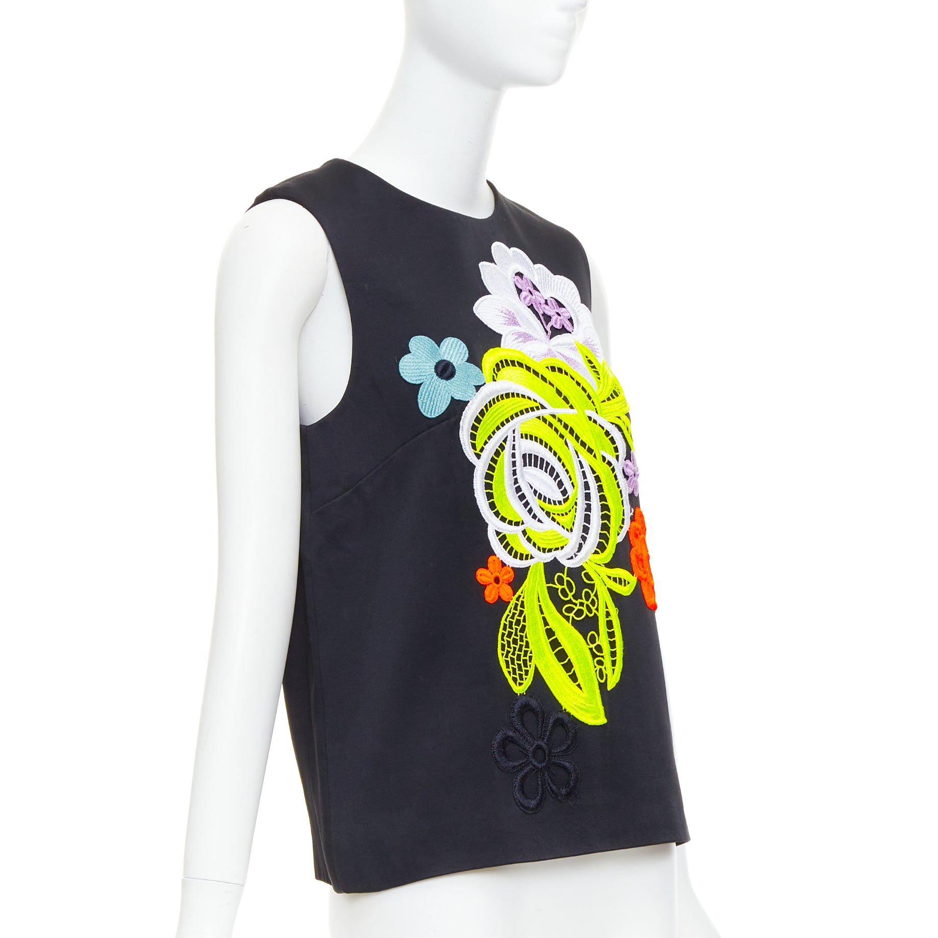 Christopher Kane Neon Floral Vest - Image 6