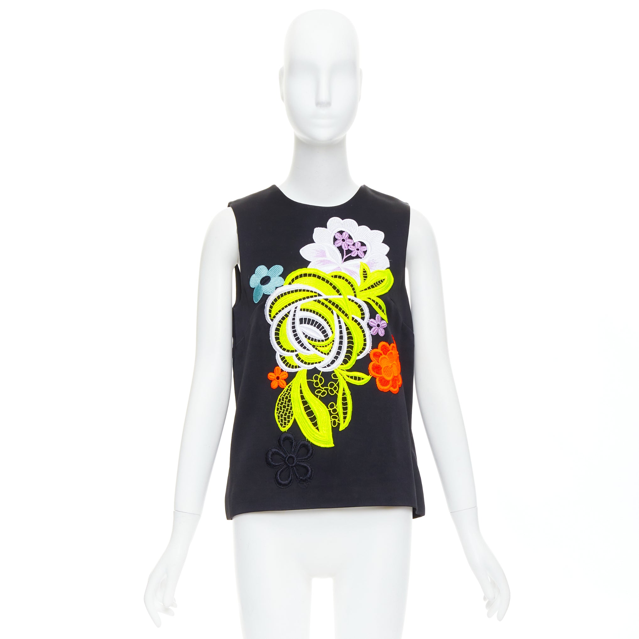 Christopher Kane Neon Floral Vest - Image 11