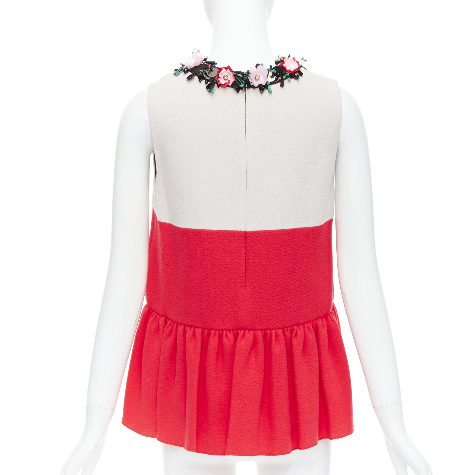 Msgm Embellished Collar Top - Detail 1