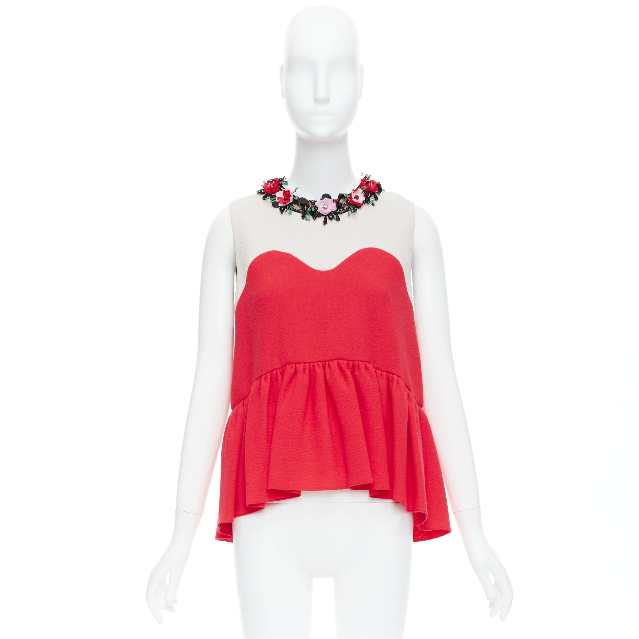 Msgm Embellished Collar Top - Image 11