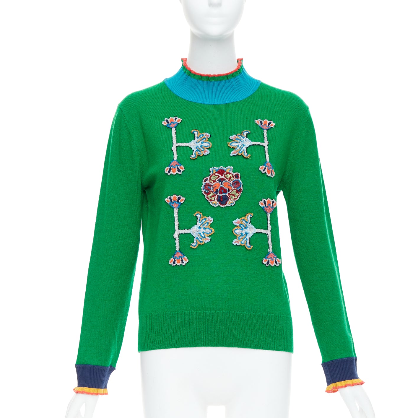 Vivienne Tam Oriental Patch Sweater