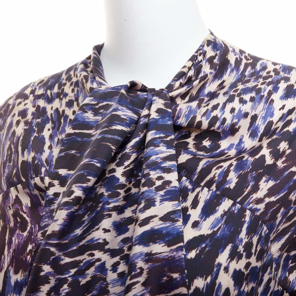 Dries Van Noten Leopard Tie Blouse - Back view