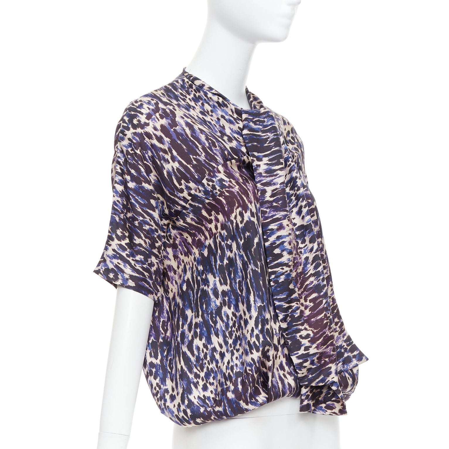 Dries Van Noten Leopard Tie Blouse - Image 6