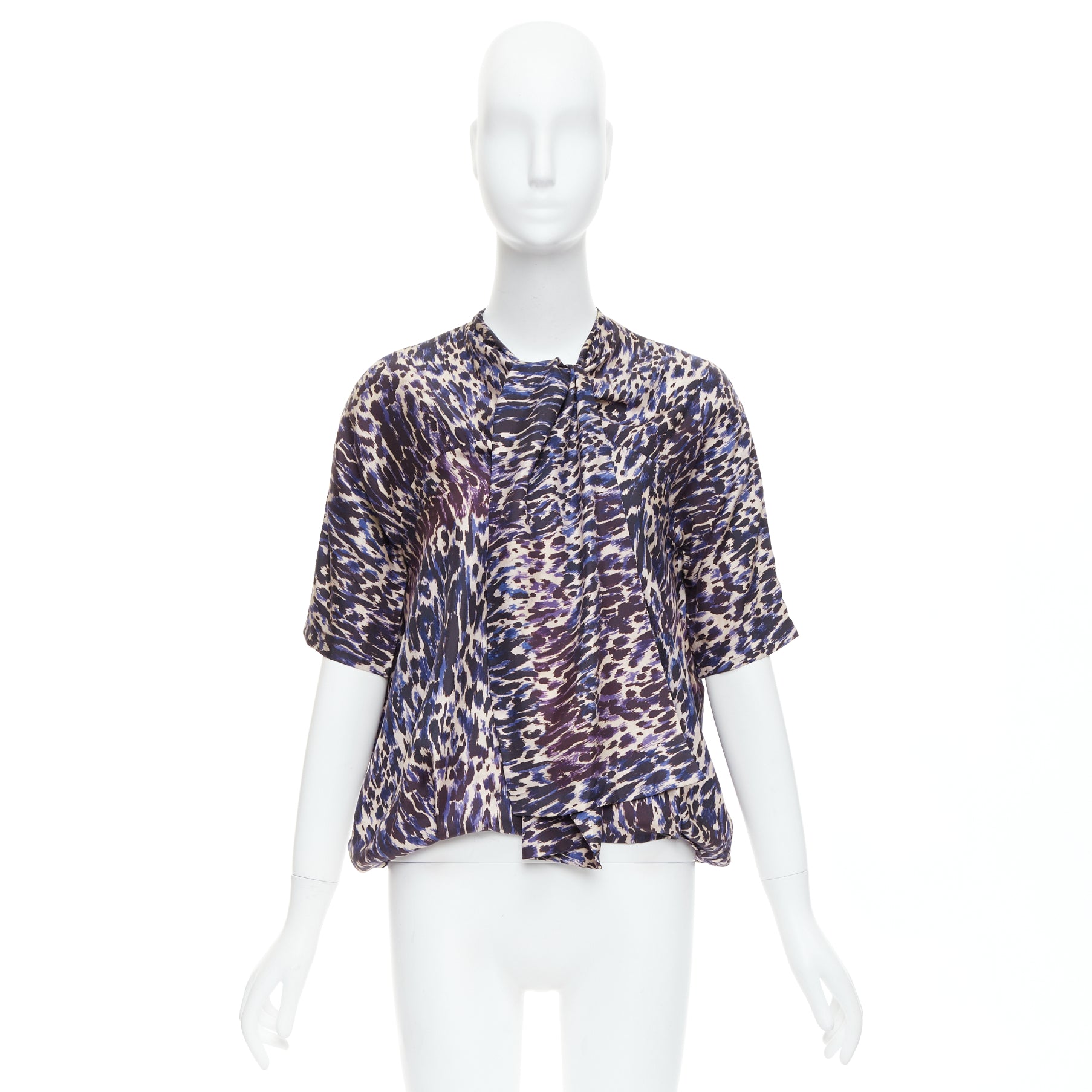 Dries Van Noten Leopard Tie Blouse - Image 11