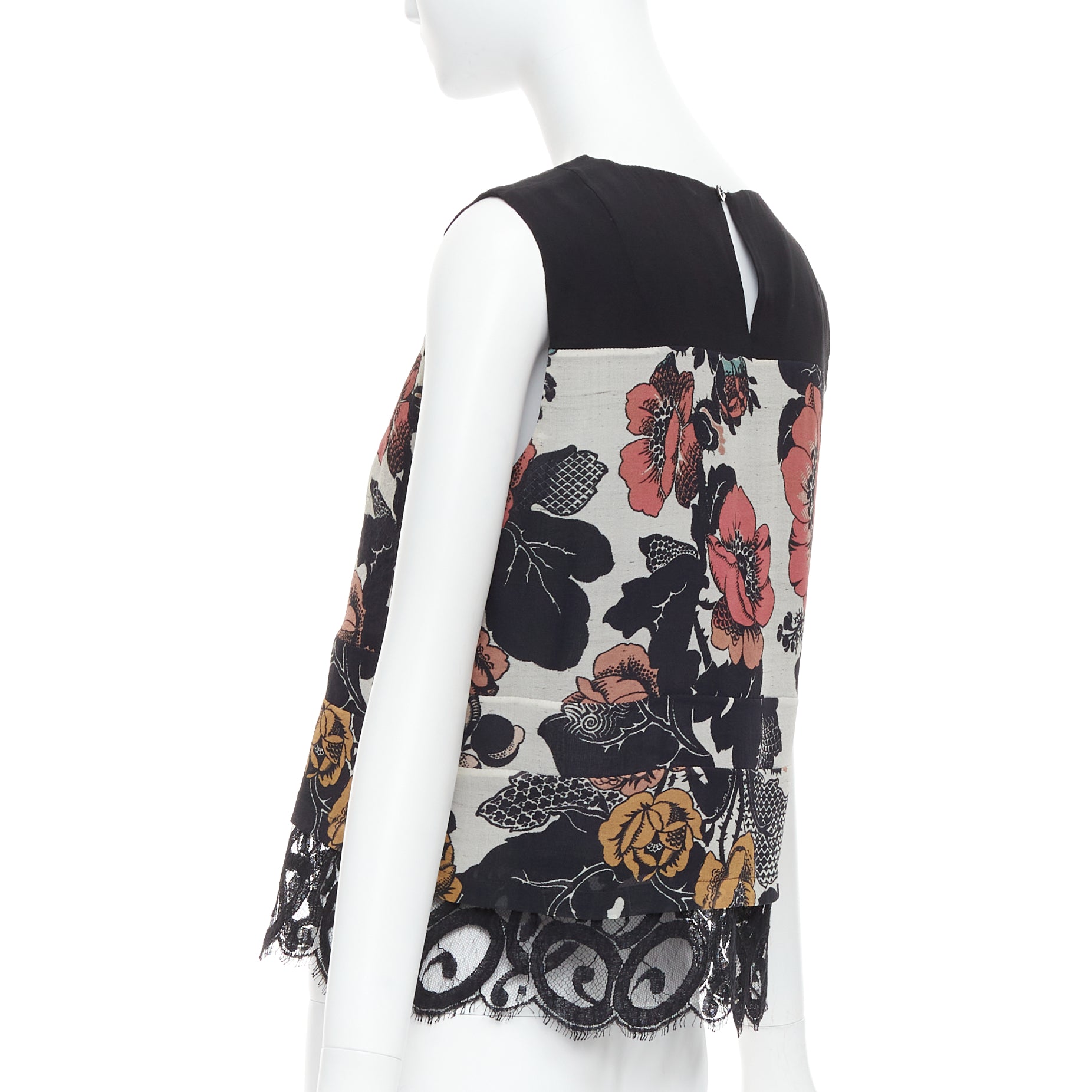 Dries Van Noten Floral Lace Hem Top - Detail 1