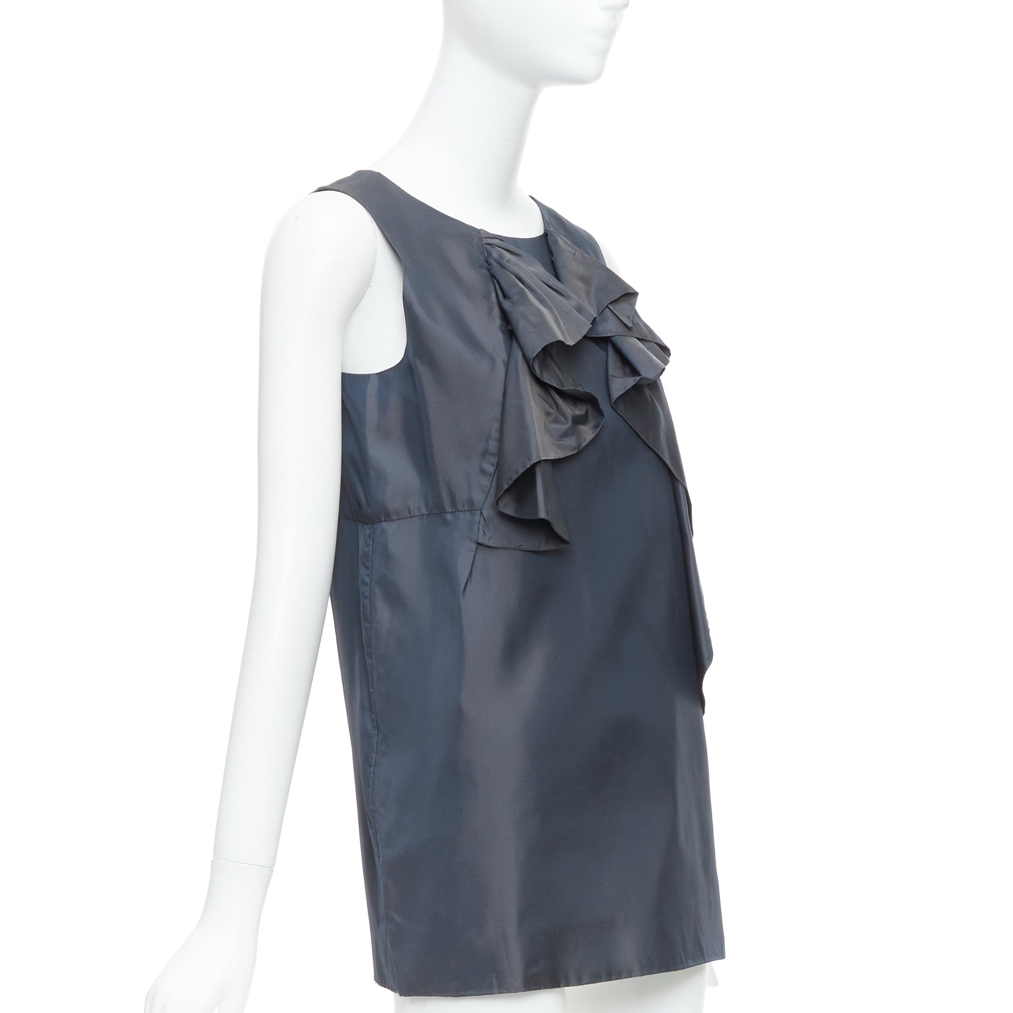 Marni Twill Ruffle Dress - Image 6