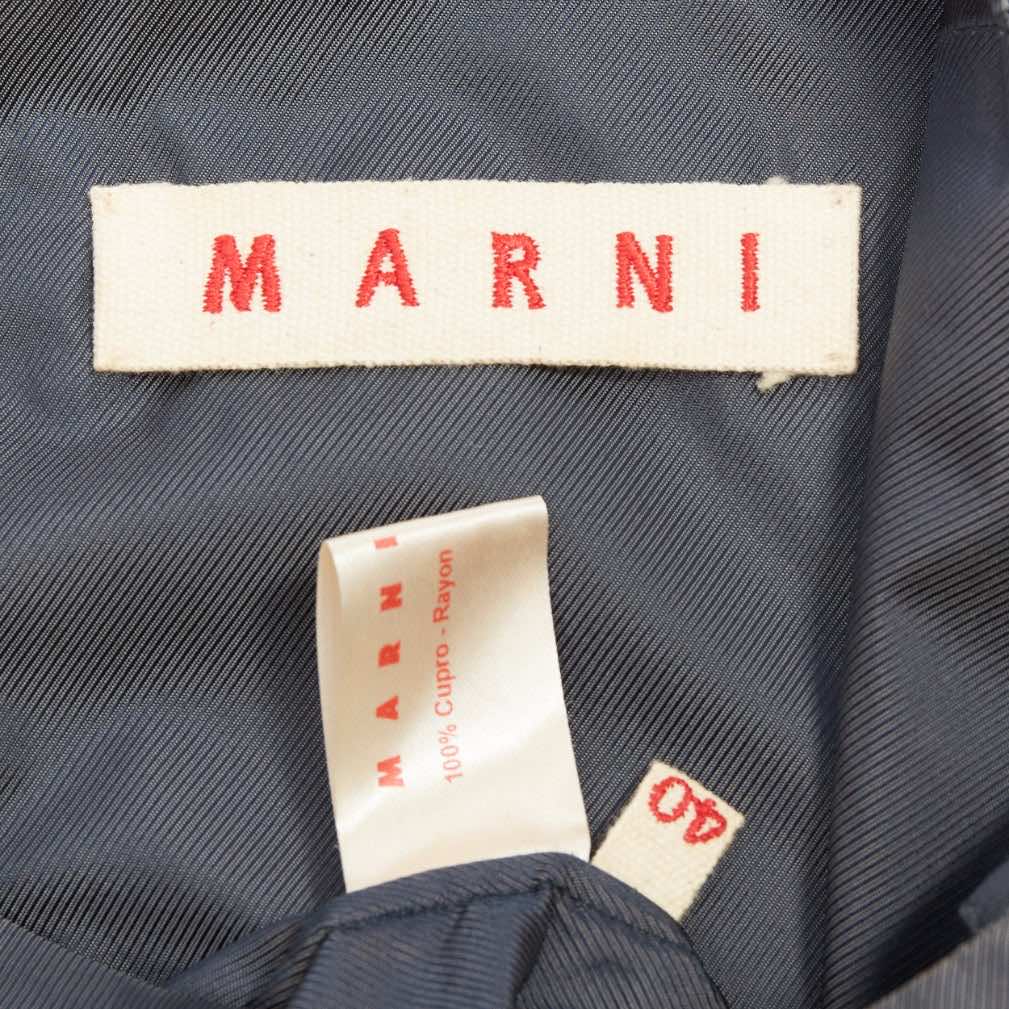 Marni Twill Ruffle Dress - Image 10