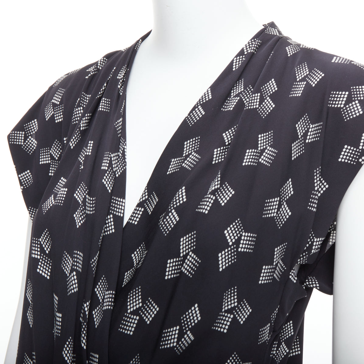 Diane Von Furstenberg Multi Silk Wrap Dress - Detail 2