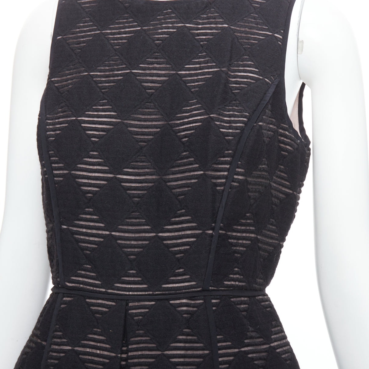 Tibi Checkered Flared Dress - Detail 2