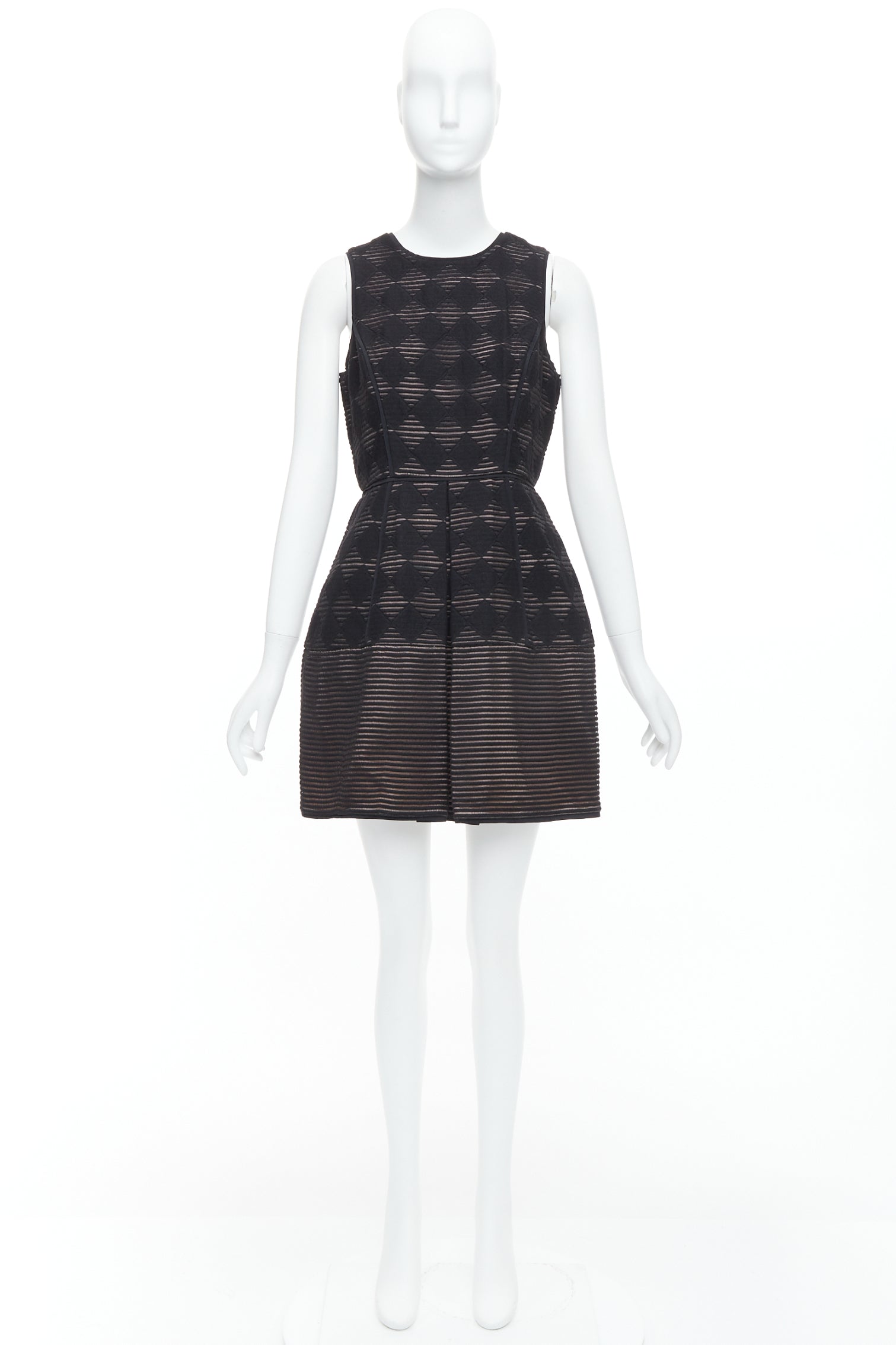 Tibi Checkered Flared Dress - Image 11